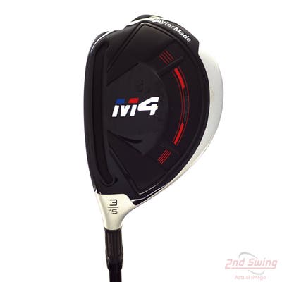 Mint TaylorMade M4 Fairway Wood 3 Wood 3W 15° Fujikura ATMOS 5 Red Graphite Regular Left Handed 43.5in