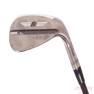 Titleist Vokey SM8 Brushed Steel Wedge Gap GW 50° 8 Deg Bounce F Grind FST KBS MAX Graphite 45 Graphite Senior Right Handed 35.75in