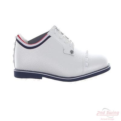 New Womens Golf Shoe G-Fore Stud 10.5 White/Navy/Red MSRP $225 G4LS21EF06