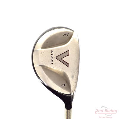TaylorMade V Steel Fairway Wood 3 Wood 3W 15° TM M.A.S.2 Graphite Stiff Right Handed 43.0in