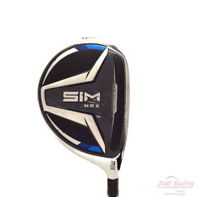 TaylorMade SIM MAX Fairway Wood 3 Wood 3W 15° Fujikura Ventus Blue 6 Graphite Stiff Right Handed 43.0in