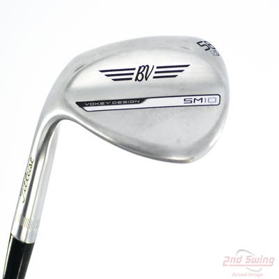 Titleist Vokey SM10 Tour Chrome Wedge Lob LW 58° 12 Deg Bounce D Grind Titleist Vokey BV Steel Wedge Flex Left Handed 35.25in