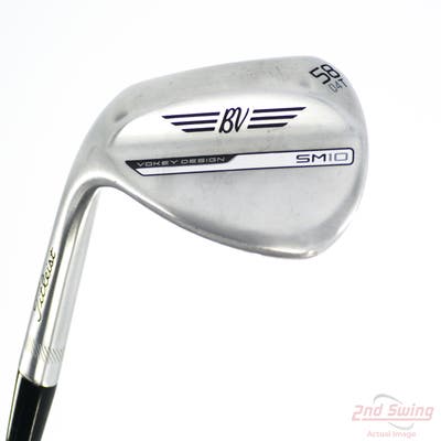 Titleist Vokey SM10 Tour Chrome Wedge Lob LW 58° 4 Deg Bounce T Grind Titleist Vokey BV Steel Wedge Flex Left Handed 35.25in