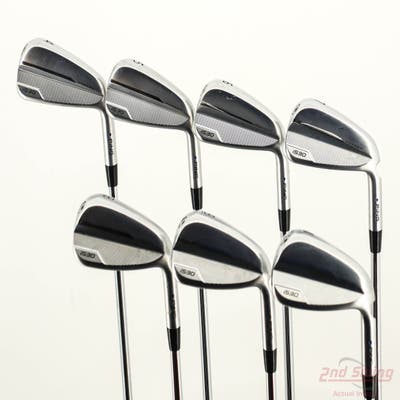 Ping i530 Iron Set 4-PW True Temper Dynamic Gold 120 Steel Stiff Right Handed Blue Dot +1/2"
