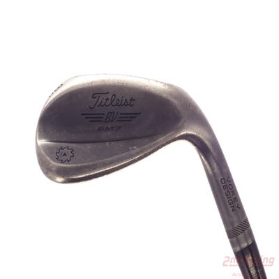 Titleist Vokey SM7 Jet Black Wedge Lob LW 58° 12 Deg Bounce D Grind Stock Steel Shaft Steel Wedge Flex Right Handed 35.0in