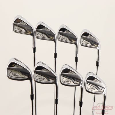 Titleist 718 AP2 Iron Set 4-PW GW True Temper AMT White S300 Steel Stiff Right Handed +1/2"