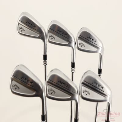 Callaway Apex Ti Fusion 250 Plated Iron Set 6-PW AW True Temper Dynamic Gold 105 Steel Stiff Right Handed +1/4"