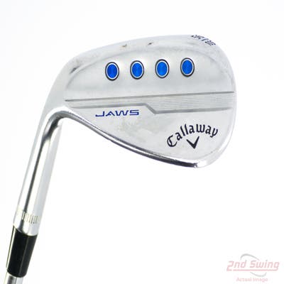 Callaway Jaws MD5 Platinum Chrome Wedge Sand SW 56° 10 Deg Bounce S Grind Stock Steel Shaft Steel Wedge Flex Left Handed 35.0in