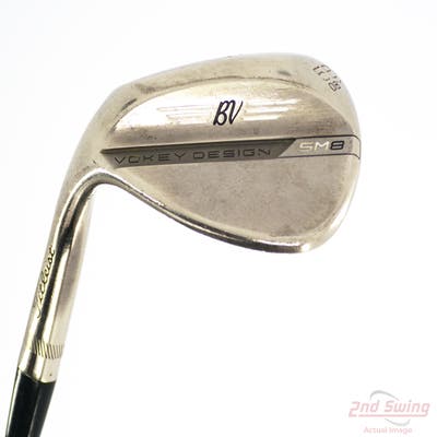 Titleist Vokey SM8 Brushed Steel Wedge Lob LW 58° 8 Deg Bounce M Grind Titleist Vokey BV Steel Wedge Flex Left Handed 35.5in