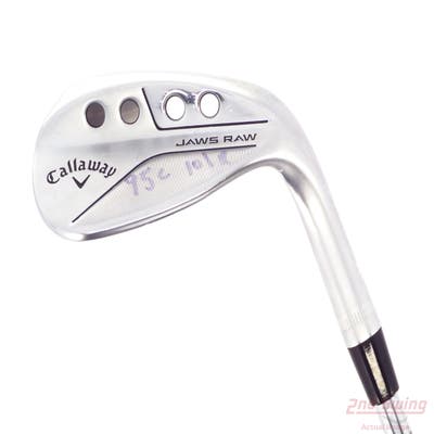 Callaway Jaws Raw Full Toe Chrome Wedge Lob LW 58° 8 Deg Bounce Z Grind True Temper Dynamic Gold Spinner Tour Issue Steel Wedge Flex Right Handed 35.0in