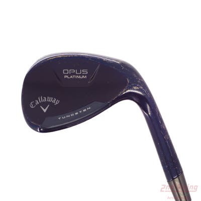 Callaway Opus Platinum Blue Wedge Sand SW 56° 12 Deg Bounce S Grind Dynamic Gold Mid 115 Gunmetal Steel Wedge Flex Right Handed 35.0in