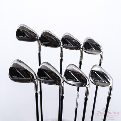 TaylorMade Stealth Iron Set 5-PW AW SW FST KBS MAX Graphite 85 Graphite X-Stiff Right Handed +1/2"