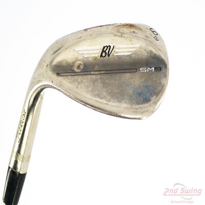 Titleist Vokey SM9 Brushed Steel Wedge Sand SW 56° 12 Deg Bounce D Grind True Temper Dynamic Gold R300 Steel Regular Left Handed 34.5in