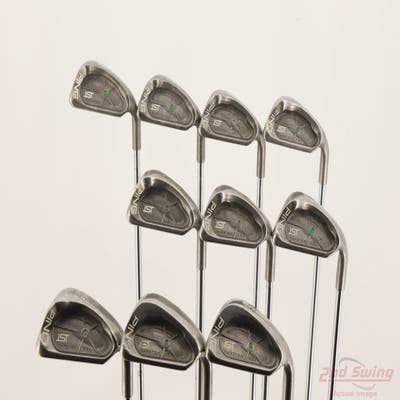 Ping ISI Iron Set 2-PW SW Ping JZ Steel Stiff Right Handed Green Dot +3/4"