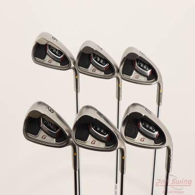 Ping G20 Iron Set 6-PW AW Ping CFS Steel Regular Right Handed Yellow Dot +1"