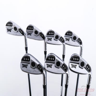 PXG 0311 XP GEN5 Chrome Iron Set 5-PW GW UST Mamiya Recoil 75 Dart Graphite Stiff Right Handed -3/4"
