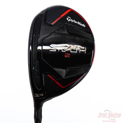 TaylorMade Stealth 2 Fairway Wood 3 Wood 3W 15° UST Mamiya LIN-Q M40X Red 5 Graphite Regular Left Handed 43.0in