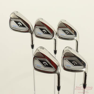 Callaway Paradym Ai Smoke Max Fast Iron Set 8-PW AW GW Mitsubishi Eldio Blue/White 40 Graphite Ladies Right Handed -1/2"
