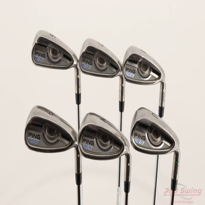 Ping 2016 G Iron Set 6-PW GW AWT 2.0 Steel Regular Right Handed White Dot +1/2"
