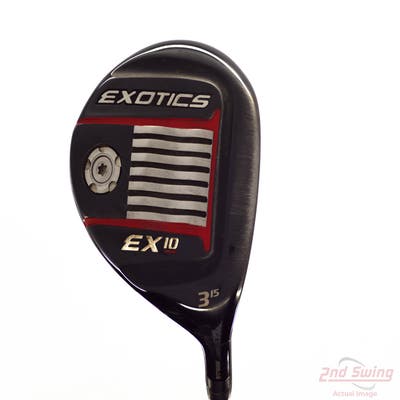 Tour Edge Exotics EX10 Fairway Wood 3 Wood 3W 15° Grafalloy ProLaunch Blue 65 Graphite Stiff Right Handed 43.25in