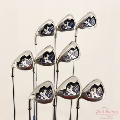 Callaway X-18 Iron Set 5-PW AW SW LW True Temper Dynamic Gold R300 Steel Regular Left Handed +3/4"