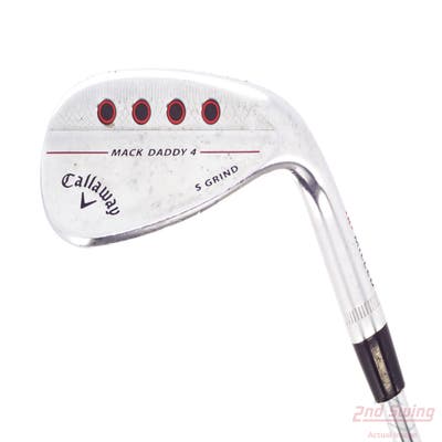 Callaway Mack Daddy 4 Chrome Wedge Sand SW 56° 10 Deg Bounce S Grind True Temper Dynamic Gold Tour Issue S200 Steel Stiff Right Handed 35.25in