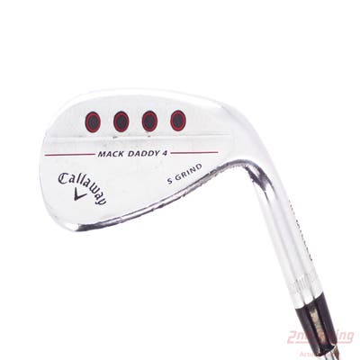 Callaway Mack Daddy 4 Chrome Wedge Sand SW 56° 10 Deg Bounce S Grind True Temper Dynamic Gold Tour Issue S200 Steel Stiff Right Handed 35.25in