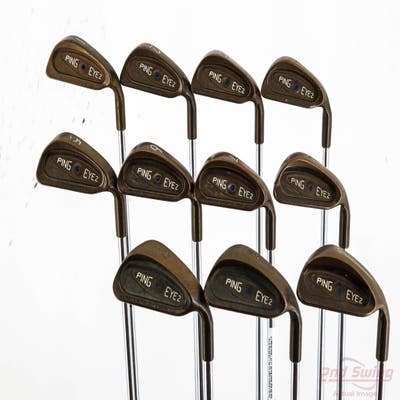 Ping Eye 2 Beryllium Copper Iron Set 1-PW SW Ping ZZ Lite Steel Stiff Right Handed Blue Dot +2 1/4"