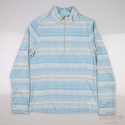 New Womens Tail 1/4 Zip Pullover Medium M Blue MSRP $50