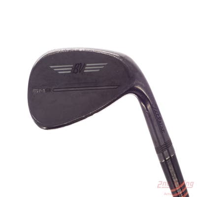 Titleist Vokey SM9 Jet Black Wedge Pitching Wedge PW 48° 10 Deg Bounce F Grind FST KBS Tour C-Taper 130 Steel X-Stiff Right Handed 36.0in