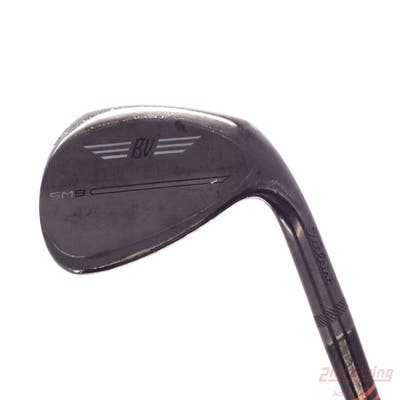 Titleist Vokey SM9 Jet Black Wedge Sand SW 54° 12 Deg Bounce D Grind FST KBS Tour Custom Black Steel Wedge Flex Right Handed 35.5in