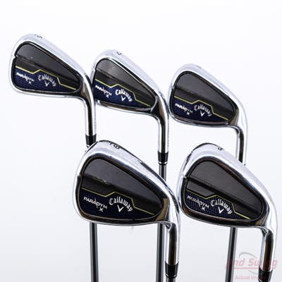 Callaway Paradym X Iron Set 6-PW Project X HZRDUS Silver Gen4 65 Graphite Regular Right Handed -3/4"