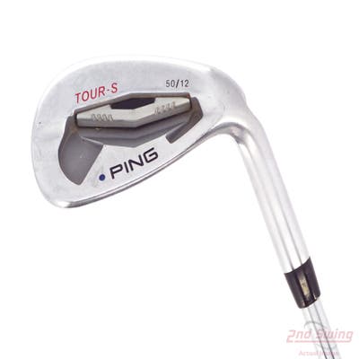 Ping Tour-S Chrome Wedge Gap GW 50° 12 Deg Bounce Stock Steel Shaft Steel Wedge Flex Right Handed Blue Dot 35.75in