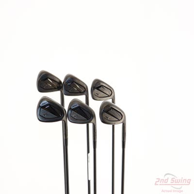 Mizuno JPX 925 Forged Black Iron Set 6-GW Mitsubishi MMT 85 Graphite Stiff Right Handed -1/4"