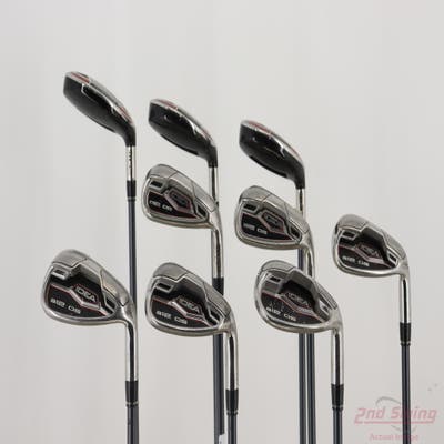Adams Idea A12 OS Iron Set 4H 5H 6H 7-PW SW Adams Grafalloy ProLaunch Blue Graphite Regular Right Handed STD
