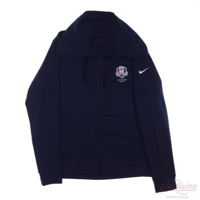 New W/ Logo Ryder Cup Womens Nike Hoodie Medium M Navy Blue MSRP $170