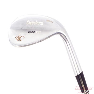 Cleveland CG15 Satin Chrome Wedge Lob LW 64° 12 Deg Bounce Cleveland Traction Wedge Steel Wedge Flex Right Handed 35.25in