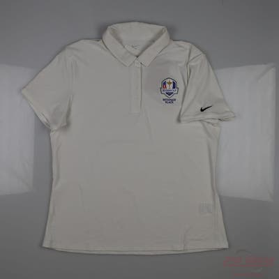 New W/ Logo Ryder Cup Womens Nike Polo X-Large XL White MSRP $90