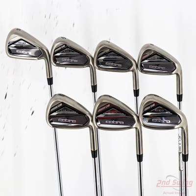 Cobra DS-ADAPT Iron Set 5-GW FST KBS Tour $-Taper Lite Steel Stiff Right Handed -1/4"