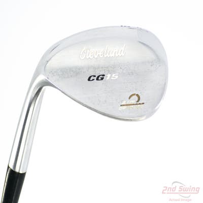 Cleveland CG15 Satin Chrome Wedge Sand SW 56° 14 Deg Bounce Cleveland Traction Wedge Steel Wedge Flex Left Handed 36.0in