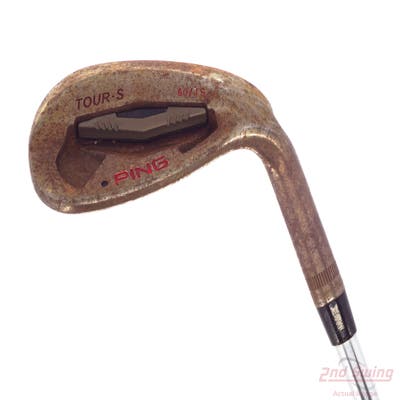 Ping Tour-S Rustique Wedge Lob LW 60° S Grind FST KBS Tour Steel Stiff Right Handed Black Dot 35.25in