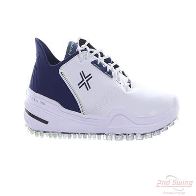 New Mens Golf Shoe Payntr X 005 F 9 White/Navy/Electric Green MSRP $180 40018-100