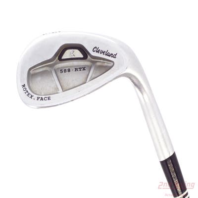 Cleveland 588 RTX CB Satin Chrome Wedge Lob LW 58° 12 Deg Bounce True Temper Dynamic Gold Steel Wedge Flex Right Handed 35.25in