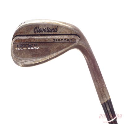 Cleveland RTX 6 ZipCore Tour Rack Raw Wedge Sand SW 56° 8 Deg Bounce Low+ True Temper Dynamic Gold Spinner Tour Issue Steel Wedge Flex Right Handed 35.0in