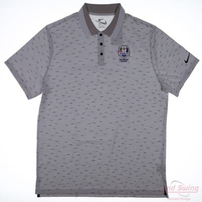 New W/ Logo Ryder Cup Mens Nike Polo Medium M Tan MSRP $110