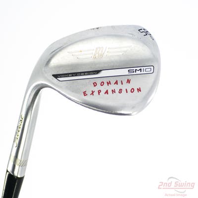 Titleist Vokey SM10 Tour Chrome Wedge Lob LW 58° 12 Deg Bounce D Grind Stock Steel Shaft Steel Wedge Flex Left Handed 35.25in