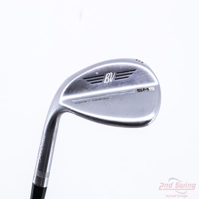 Titleist Vokey SM9 Tour Chrome Wedge Sand SW 54° 12 Deg Bounce D Grind Titleist Vokey BV Steel Wedge Flex Left Handed 35.5in