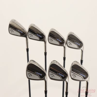 Callaway Paradym Ai Smoke Iron Set 5-PW AW UST Mamiya Recoil 75 Dart Graphite Regular Right Handed -1/4"