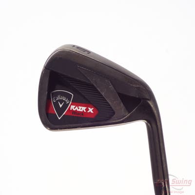 Callaway Razr X Black Single Iron 6 Iron True Temper M-10 XP Steel Uniflex Right Handed 37.5in