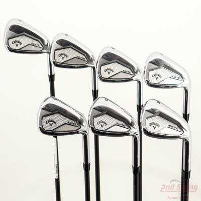 Callaway Elyte Max Fast Iron Set 7-PW GW AW SW Mitsubishi Vanquish PL 40 Graphite Senior Right Handed STD